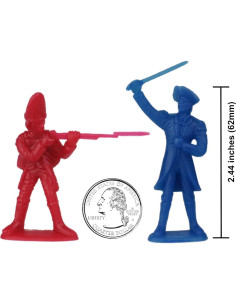 Set de 34 Soldados de Plástico BMC Guerra Revolucionaria 2