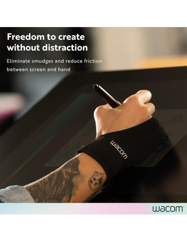 Guante de Dibujo Wacom Ecológico Talla Única Paquete de 3