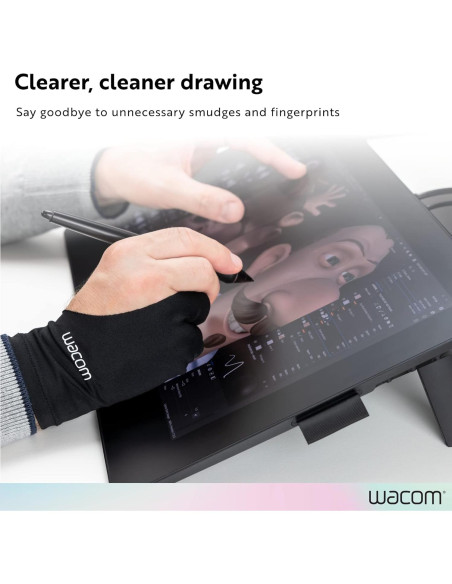 Guante de Dibujo Wacom Ecológico Talla Única Paquete de 3
