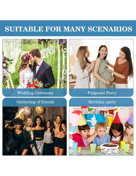 Paquete de 16 Poppers de Confeti Azul 35,56 cm Pilvepidu