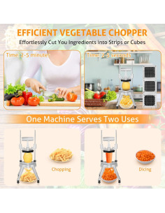 Picadora de Verduras WICHEMI 3 Cuchillas Acero Inoxidable 2