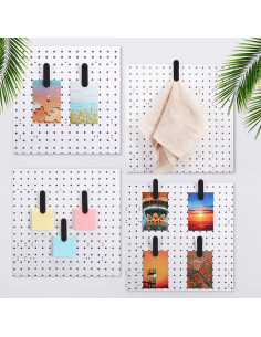 10 Clips de Tablero de Perforación Metal Negro CroBlissful 2