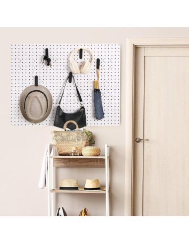 10 Clips de Tablero de Perforación Metal Negro CroBlissful