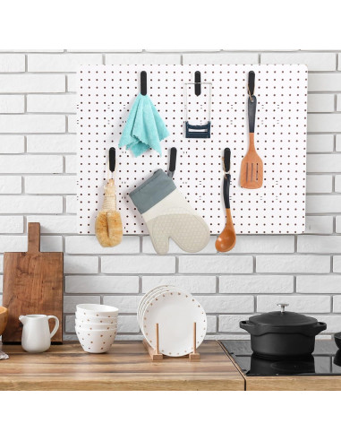 10 Clips de Tablero de Perforación Metal Negro CroBlissful