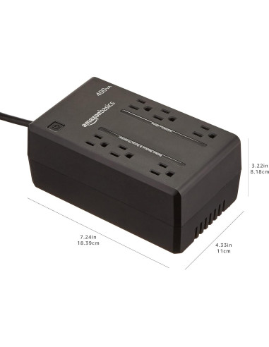UPS Amazon Basics 400VA 6 Salidas Protector de Energía