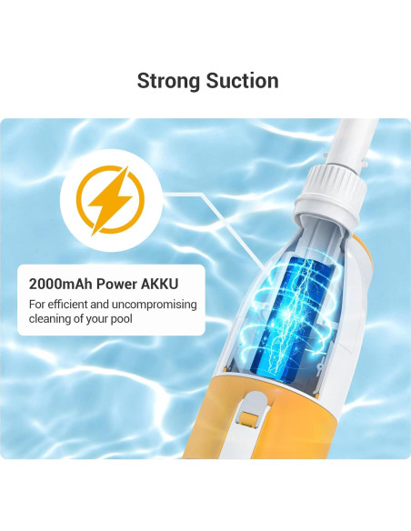 Aspiradora de piscina Rock&Rocker P1122 recargable 2.90 kg