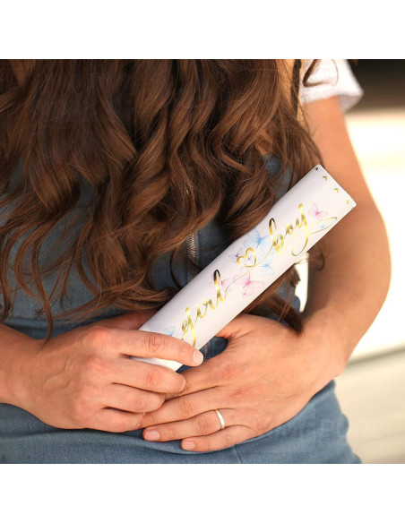 Cañón de Confeti Revelación de Género PrimePure - 2 Piezas Rosa