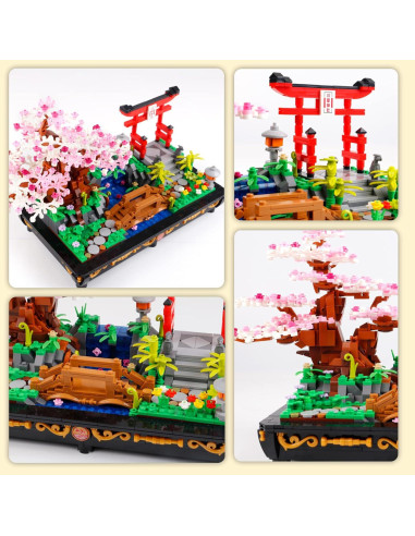 Conjunto de Construcción Bonsái Sakura 1286 PCS B&LHCX