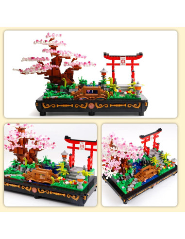 Conjunto de Construcción Bonsái Sakura 1286 PCS B&LHCX