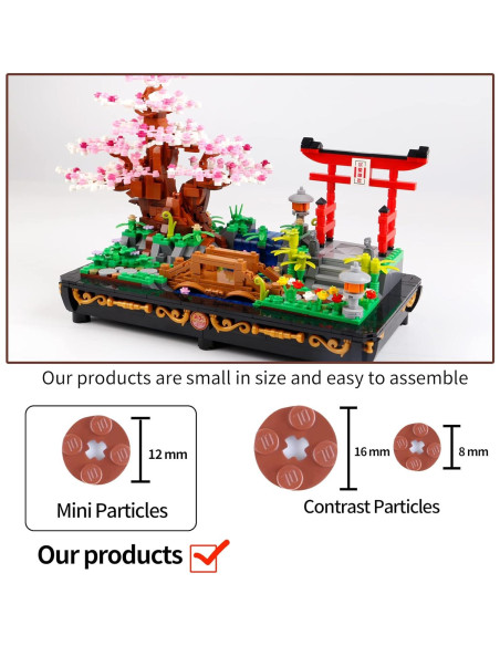 Conjunto de Construcción Bonsái Sakura 1286 PCS B&LHCX