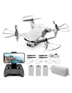 Drone Mini DRONEEYE 4DV9 HD 1080P con 3 baterías