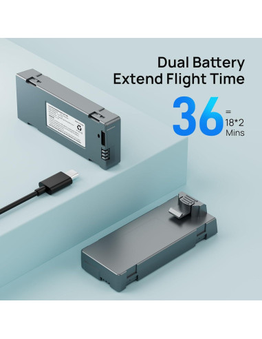 Dron Ameta S20 Lite 4K con cámara y 36 min de vuelo