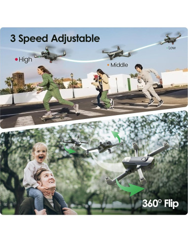 Dron WeFone WF20 con cámara 1080P y 2 baterías