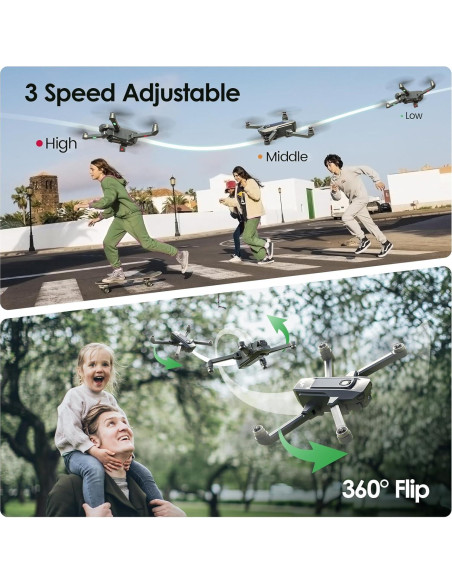 Dron WeFone WF20 con cámara 1080P y 2 baterías