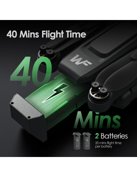 Dron WeFone WF20 con cámara 1080P y 2 baterías