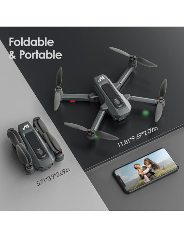 Dron WeFone WF20 con cámara 1080P y 2 baterías