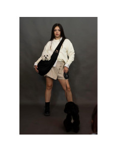 Transportín de Perro Noah & Paw Negro para Mascotas 2-8 kg 2