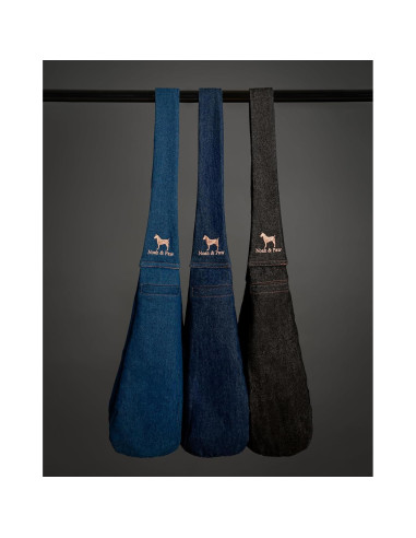 Transportín de Perro Noah & Paw Negro para Mascotas 2-8 kg