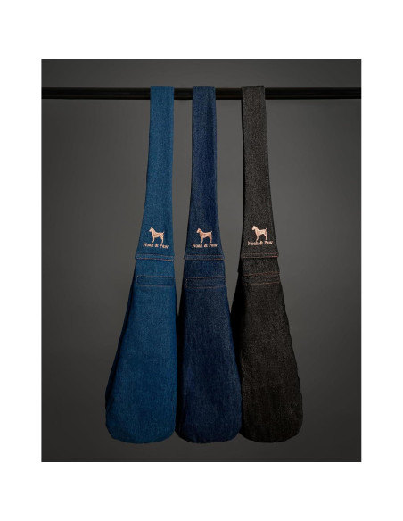 Transportín de Perro Noah & Paw Negro para Mascotas 2-8 kg