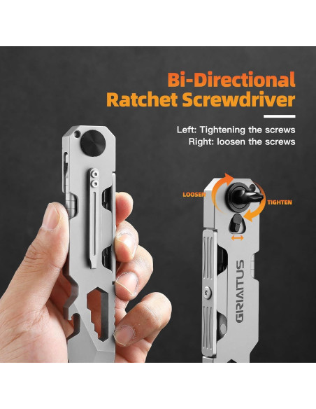 Multiherramienta EDC GIRIAITUS con Destornillador y Bolígrafos