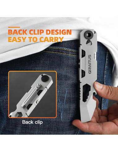 Multiherramienta EDC GIRIAITUS con Destornillador y Bolígrafos
