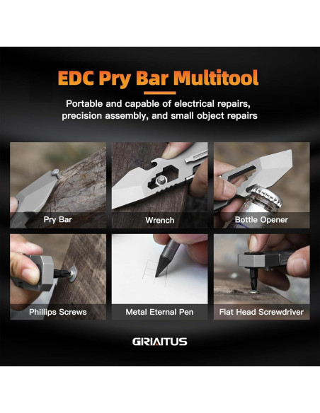 Multiherramienta EDC GIRIAITUS con Destornillador y Bolígrafos