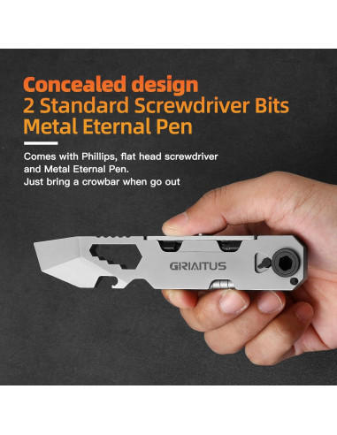 Multiherramienta EDC GIRIAITUS con Destornillador y Bolígrafos
