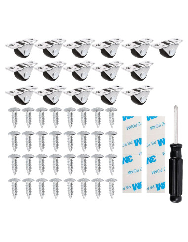 Juego de 16 Ruedas Mini Fernwehe 1.27 cm Silenciosas