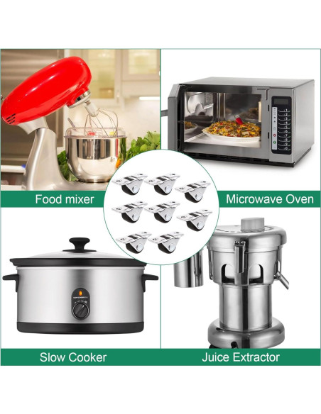 Juego de 16 Ruedas Mini Fernwehe 1.27 cm Silenciosas