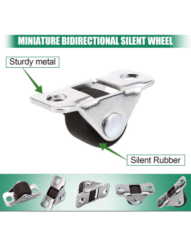 Juego de 16 Ruedas Mini Fernwehe 1.27 cm Silenciosas