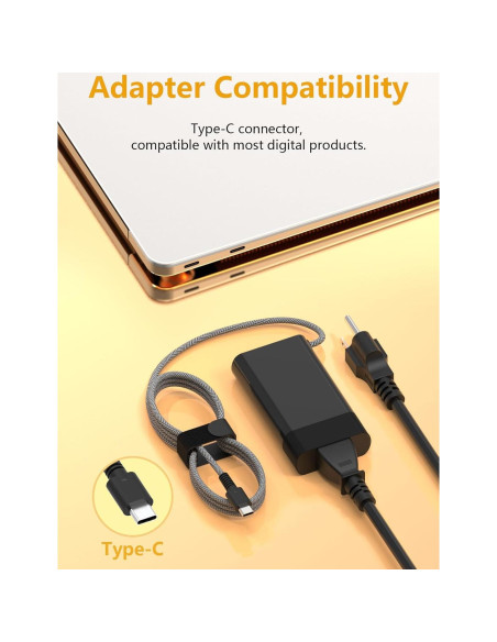 Cargador Laptop HP 65W USB C Rápido para Spectre, Envy, Elite