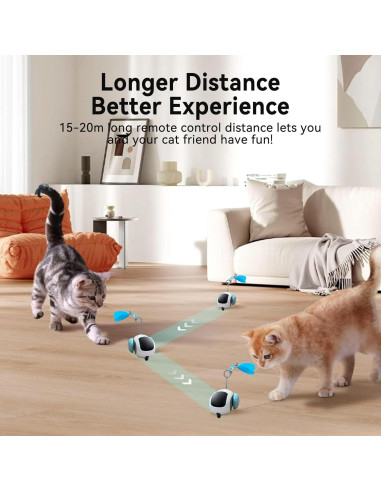 Juguete Interactivo para Gatos FOUR ANGELS Turbo Tail 2 Velocidades