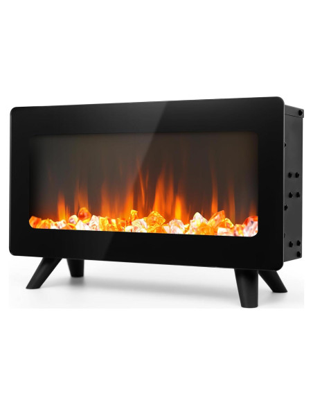 Calefactor Eléctrico FLAME&SHADE 750/1500W Chimenea 3D