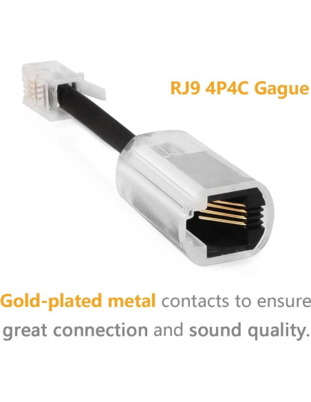 Desenredador de Cable de Teléfono Uvital Paquete de 10