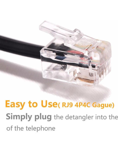 Desenredador de Cable de Teléfono Uvital Paquete de 10