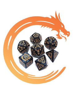 Juego de Dados Poliedricos CREEBUY 35 Piezas D&D RPG 2