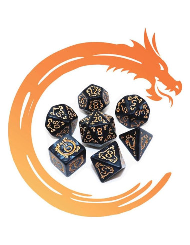 Juego de Dados Poliedricos CREEBUY 35 Piezas D&D RPG