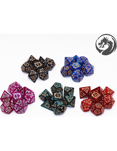 Juego de Dados Poliedricos CREEBUY 35 Piezas D&D RPG