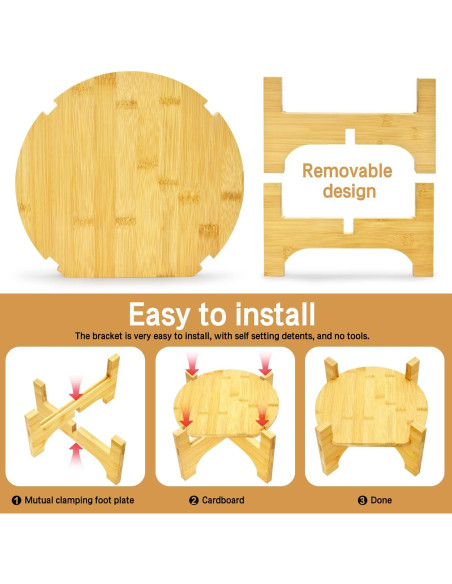 Soporte para Dispensador de Bebidas DD&HAPP Bambú Natural