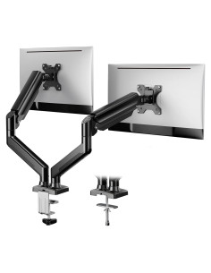 Soporte Doble para Monitor ErGear EGDS15B Negro Ajustable