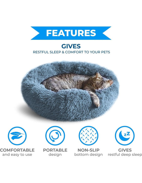 Cama para Gatos Whiskers & Friends 50.8 cm Lavable Suave