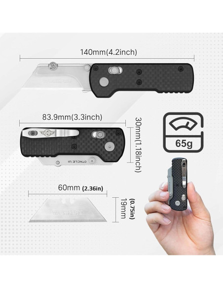 Cuchillo Utility Plegable OKNIFE Otacle U1, Cortador EDC