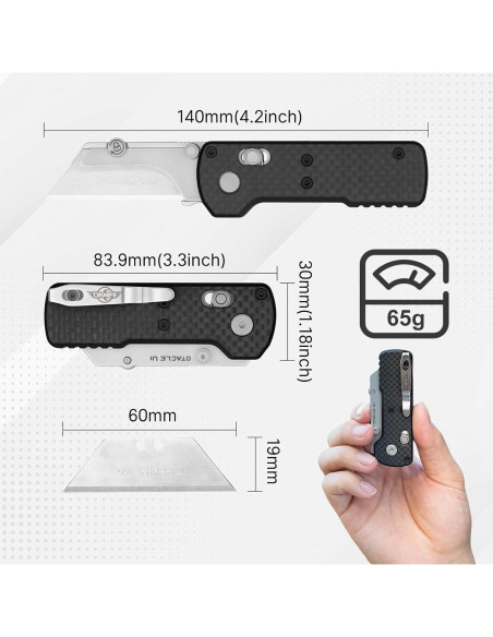 Cuchillo Utility Plegable OKNIFE Otacle U1, Cortador EDC