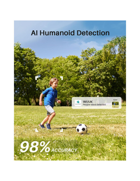 Cámaras de Seguridad Inalámbricas WUUK 2K Kit 2 Unidades