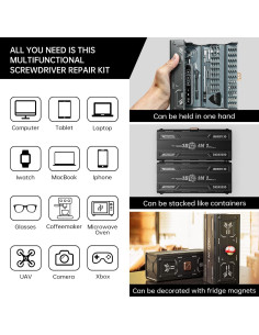 Destornillador Eléctrico JAKEMY FO167 180 Puntas Precisión 2