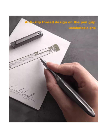 Bolígrafo EDC de Titanio Gbmbnx Retráctil Punta Fina