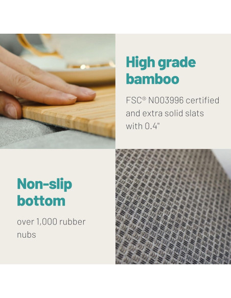 Bandeja para Sofá D&D Living FX50BLK con Corcho Antideslizante