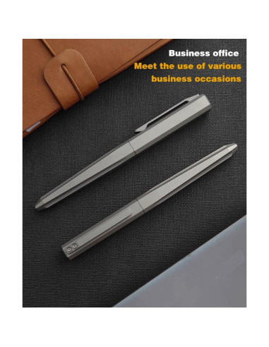 Bolígrafo EDC de Titanio Gbmbnx Retráctil Punta Fina