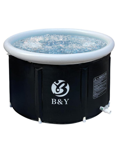 Bañera de Hielo B&Y Plegable 90L Portátil Negro
