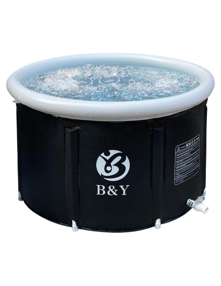 Bañera de Hielo B&Y Plegable 90L Portátil Negro